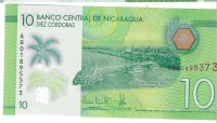 Billetes - America - Nicaragua - 209 - SC - 2022 - 10 cordobas - Num.ref: AB01895373