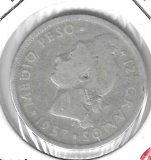 Monedas - America - Rep.Dominicana - 21 - 1937 - 1/2 peso - plata