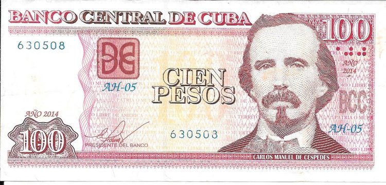 Billetes - America - Cuba - 129F - MBC+ - 2014 - 100 pesos - ref: 630508 - Click en la imagen para cerrar