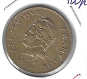 Monedas - Europa - Francia (Polinesia francesa) - 14 - 1986 - 100 francos