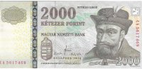 Billetes - Europa - Hungria - 198c - SC - 2010 - 2000 forint - Num.ref: CA5617469