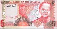 Billetes - Africa - Gambia - 20 - S/C - 2001/05 - 5 Dalasis - num ref:D9797334