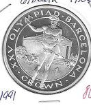 Monedas - Europa - Gibraltar - 73a - 1991 - crown - plata