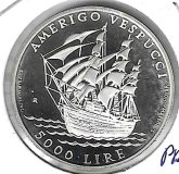 Monedas - Europa - San marino - 333 - 1995 - 5000 liras - plata - proof