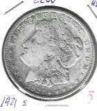 Monedas - America - Estados Unidos - 110 - 1921S - dolar - plata