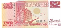 Billetes - Asia - Singapur - 27 - SC - 1990 - 2 dolares - Num.ref: AN585174