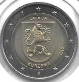 Monedas - Euros - 2€ - Letonia - Año 2017 - Kurzeme