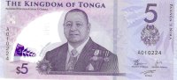 Billetes - Oceania - Tonga - w51 - SC - 2023 - 5 pa'anga - Num.ref: A10224