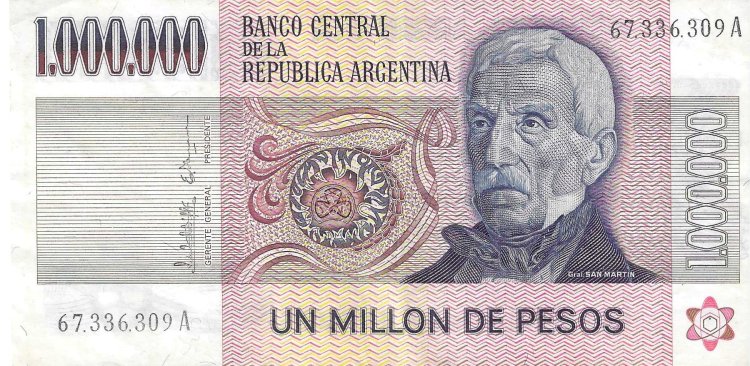 Billetes - America - Argentina - 310 - MBC - 1981 - 1000000 pesos - Num.ref: 67336309 - Click en la imagen para cerrar