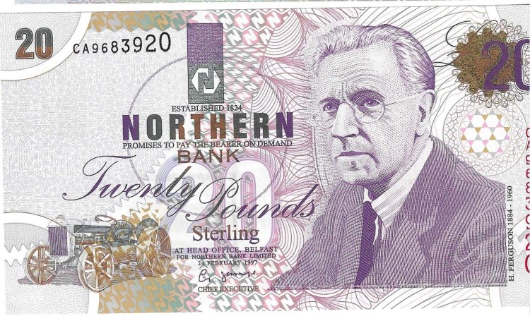 Billetes - Europa - Irlanda del Norte - 199a - SC - 1997 - 20 pounds - Num.ref: CA9683920 - Click en la imagen para cerrar
