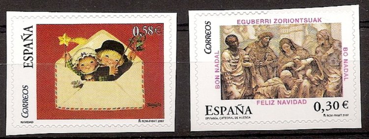 Sellos - Países - España - 2º Cent. (Series Completas) - Juan Carlos I - 2007 - 4355/56 - ** - Click en la imagen para cerrar