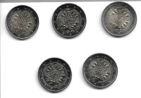 Monedas - Euros - 2Â€ - Alemania - - SC - 2023 - 5 monedas - Carlomagno