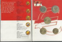 Monedas - Euros - Colección en tiras - Mónaco - Año 2003 - 5 monedas