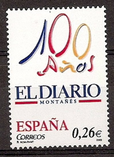 Sellos - Países - España - 2º Cent. (Series Completas) - Juan Carlos I - 2003 - 3998 - ** - Click en la imagen para cerrar