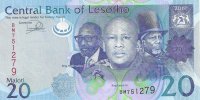 Billetes - Africa - Leshoto - 22 - sc - 2021 - 20 maloti - Num.ref: BM751279