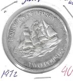 Monedas - Europa - Jersey - 37 - 1972 - 2 pound - plata