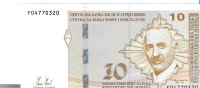 Billetes - Europa - Bosnia - 64 - SC - 1998 - 10 marka - Num.ref: F04770320