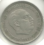 Monedas - España - Estado Español (18-VII-1936 / 20 - 005 pesetas - 316 - Año 1957*67