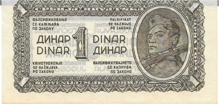 Billetes - Europa - Yugoslavia - 48 - S/C - 1944 - Dinar - Click en la imagen para cerrar