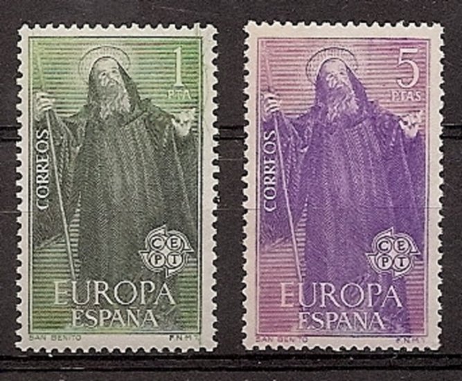 Sellos - Países - España - 2º Cent. (Series Completas) - Estado Español - 1965 - 1675/76 - ** - Click en la imagen para cerrar