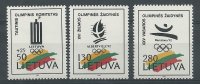 J - Juegos Olimpicos - 427/29 - Lituania - ** - Año 1992
