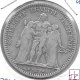 Monedas - Europa - Francia - 820.1 - 1874K - 5 francos - plata - Rouen