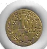 Monedas - EspaÃ±a - II Republica (1931 - 1939) - 204 - 1937 - 10 ct - Menorca