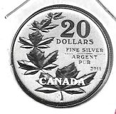 Monedas - America - Canada - 1062 - 2011 - 20 dolares - plata