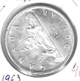 Monedas - America - Canada - 54 - 1963 - dolar - plata