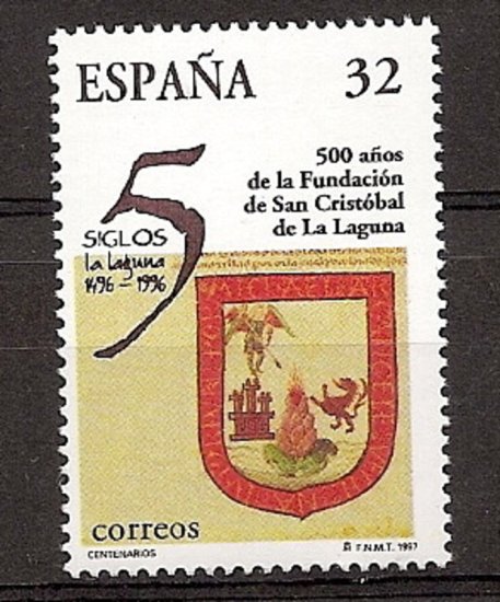 Sellos - Países - España - 2º Cent. (Series Completas) - Juan Carlos I - 1997 - 3516 - ** - Click en la imagen para cerrar