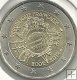 Monedas - Euros - 2€ - Francia - Año 2012 - Décimo Aniversario