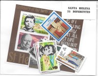 Paises - Africa - Santa Helena - 25 sellos diferentes