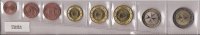 Monedas - Euros - Colección en tiras - Países - Malta - Año 2008 - 8 monedas - SC