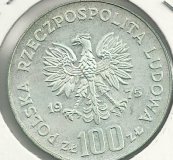 Monedas - Europa - Polonia - 078 - Año 1975 - 100 zlotych
