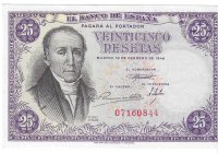 Billetes - EspaÃ±a - Estado EspaÃ±ol (1936 - 1975) - 25 ptas - 475 - SC - 1946 - Num.ref: 07160844 - sin serie