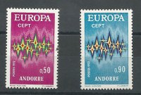 Andorra - Correo Francés - Series completas - ** - 1972 - 238/39