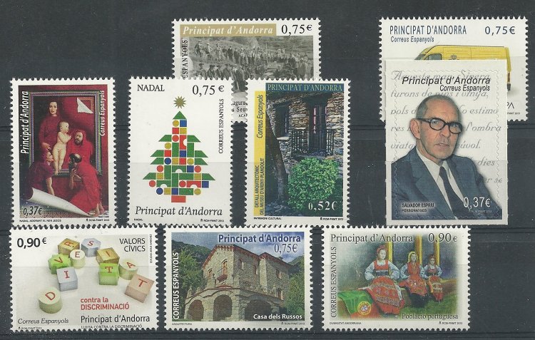 Andorra - Correo Español - Años completos - 2013 - ** - Click en la imagen para cerrar