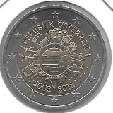 Monedas - Euros - 2€ - Austria - Año 2012 - Décimo Aniversario euro