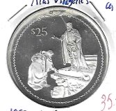 Monedas - America - Islas Virgenes - 122 - 1992 - 25 dolaraes - plata - PROOF