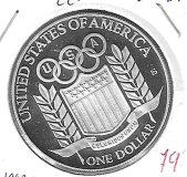 Monedas - America - Estados Unidos - 264 - 1992 - dolar - plata