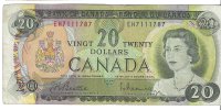 Billetes - America - Canada - 89a - MBC - 1969 - 20 dolares - Num.ref: EH7111787