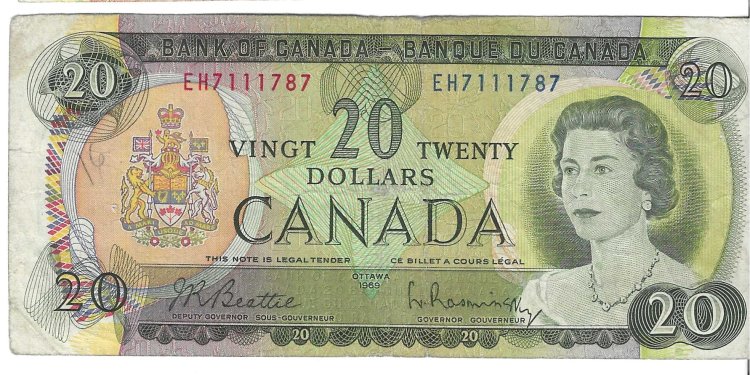 Billetes - America - Canada - 89a - MBC - 1969 - 20 dolares - Num.ref: EH7111787 - Click en la imagen para cerrar