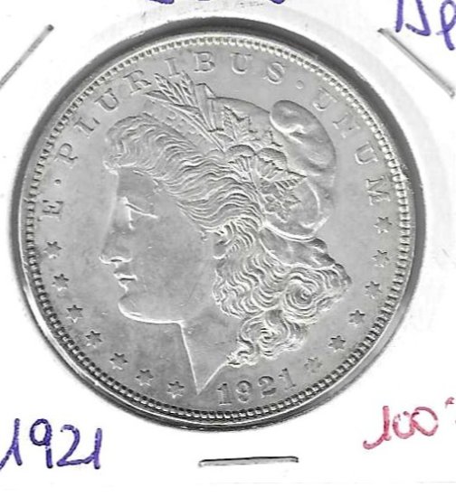 Monedas - America - Estados Unidos - 110 - 1921 - Dolar - Plata - Click en la imagen para cerrar