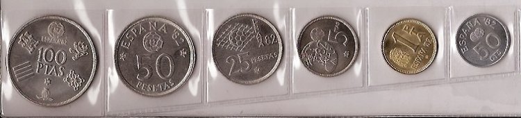 Monedas - España - Juan Carlos I (pesetas) - 1980 *80 (futb) - Año completo - Click en la imagen para cerrar