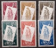 Sellos - Países - España - 2º Cent. (Series Completas) - Estado Español - 1956 - 1200/1205 - **