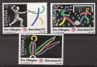 Sellos - Países - España - 2º Cent. (Series Completas) - Juan Carlos I - 1989 - 3025/27 - **