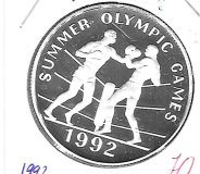 Monedas - America - Jamaica - 160 - 1992 - 25 dolares - plata