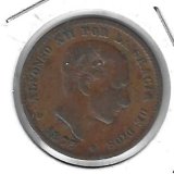 Monedas - EspaÃ±a - Alfonso XII (29-XII-1874/28-XI) - 17 - 1877 - 5 ctm