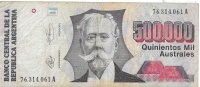 Billetes - America - Argentina - 338 - MBC- - 1991 - 500000 austral - Num.ref: 76314061A