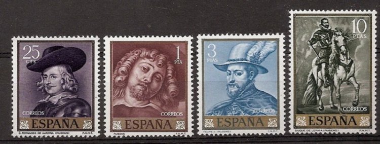 Sellos - Países - España - 2º Cent. (Series Completas) - Estado Español - 1962 - 1434/37 - ** - Click en la imagen para cerrar